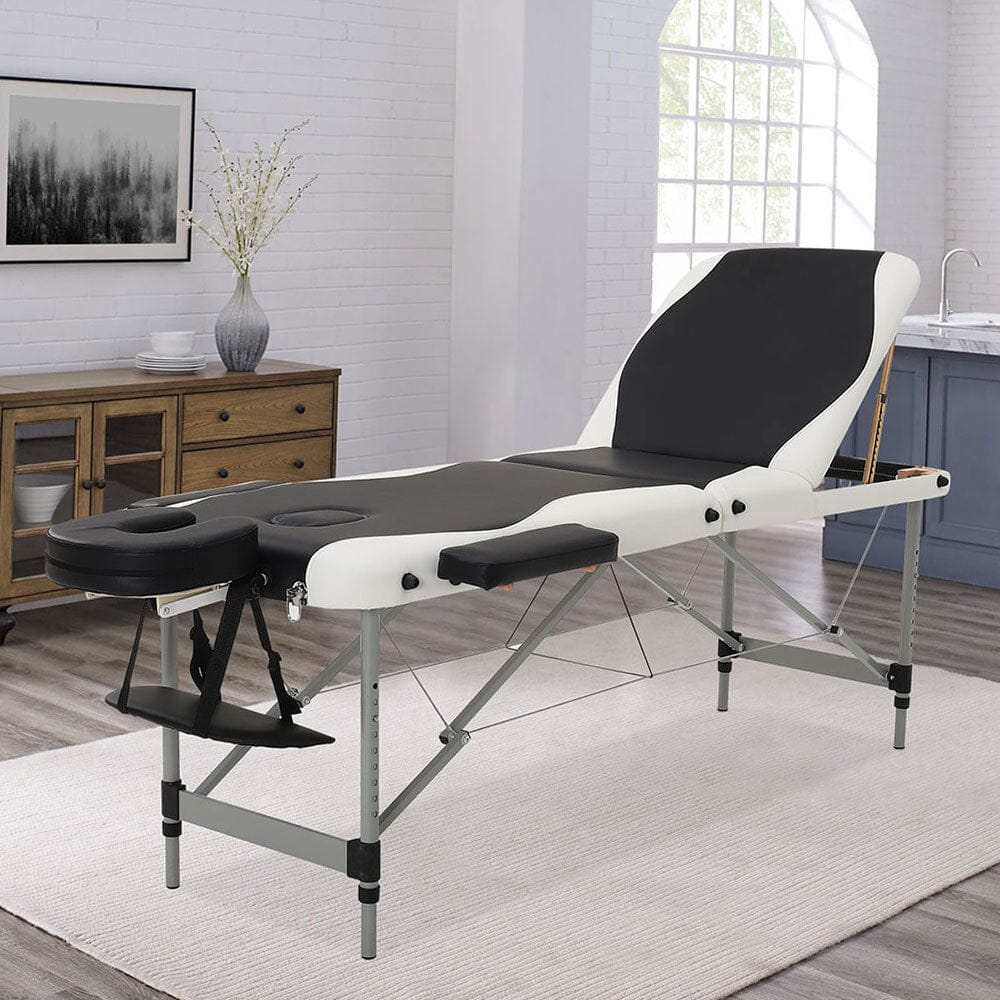 Leather Upholstered Adjustable Massage Bed Bedroom Furniture Living and Home