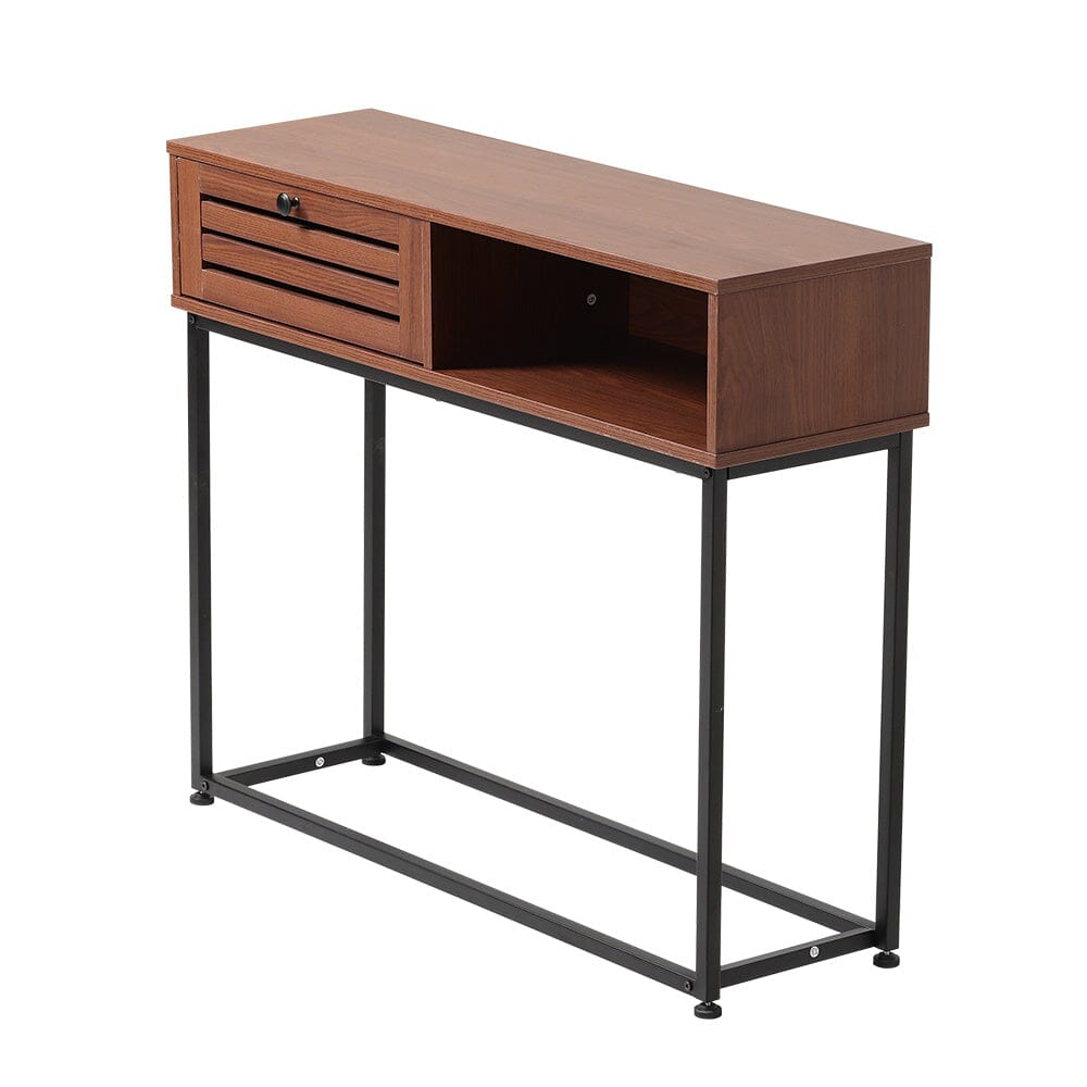 Metallic Console Table for Entryway with Storage Living and Home