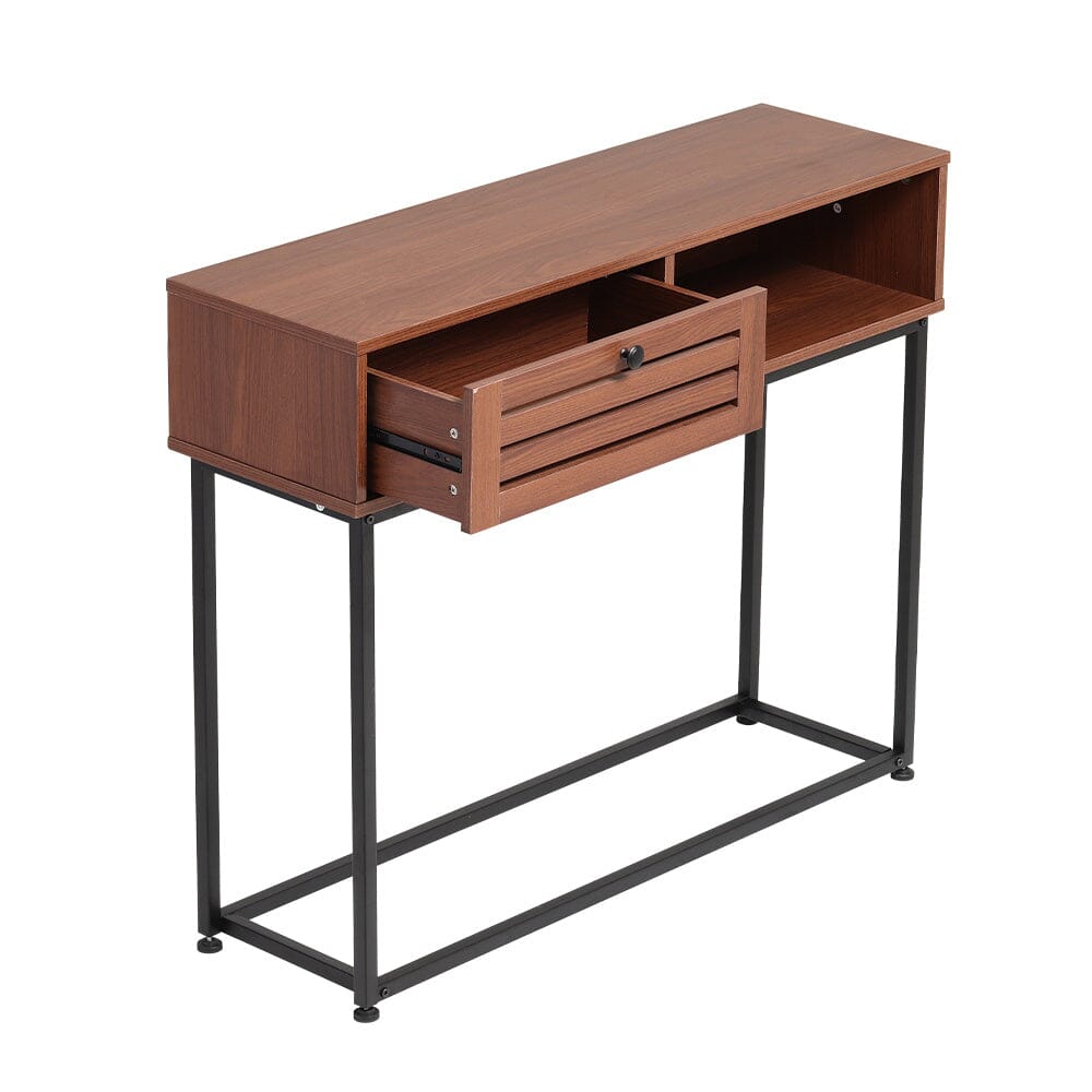 Metallic Console Table for Entryway with Storage Living and Home