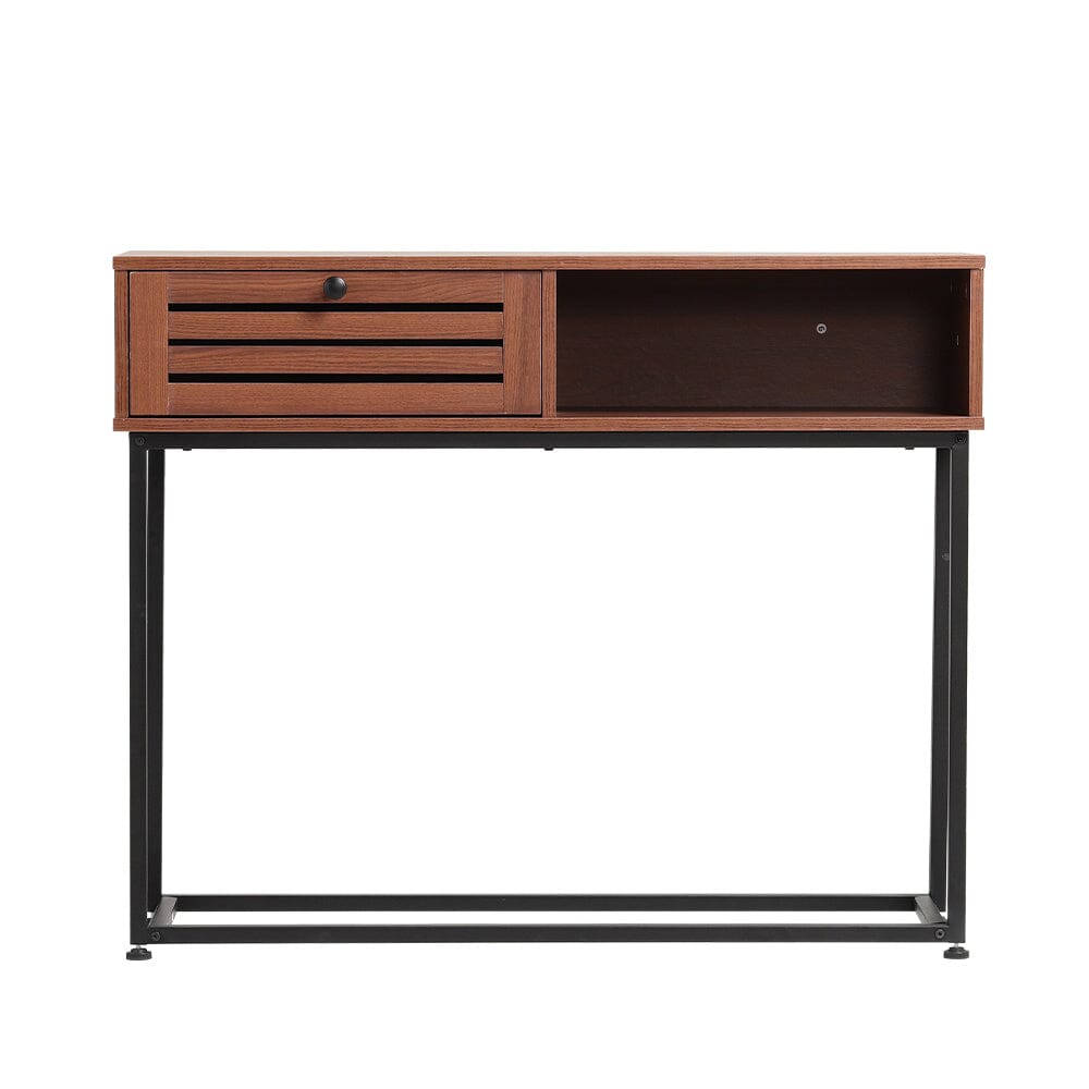 Metallic Console Table for Entryway with Storage Living and Home
