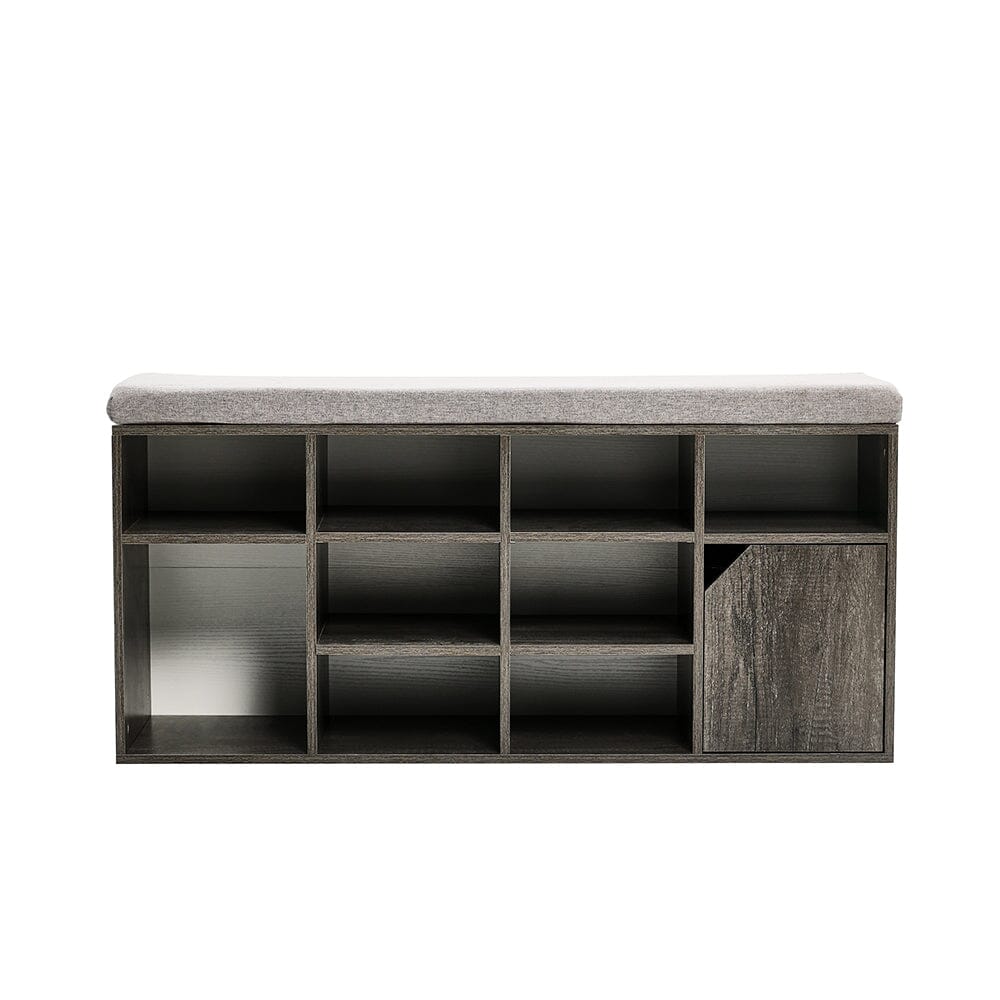 Padded Shoe Storage Bench Benches Living and Home