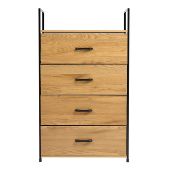 Freestanding Wooden Sideboard Storage Cabinet with 4 Drawers