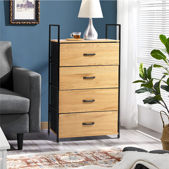 Freestanding Wooden Sideboard Storage Cabinet with 4 Drawers