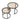 Set of 2 Tea Glass Round Nesting Coffee Table Coffee Tables Living and Home