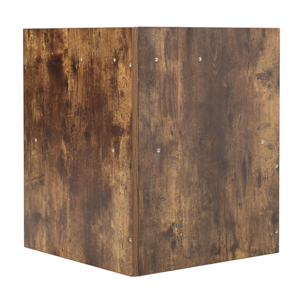 Urban Style Bedside Table with Drawer and Open Shelf Wooden Nightstand Coffee Tables Living and Home