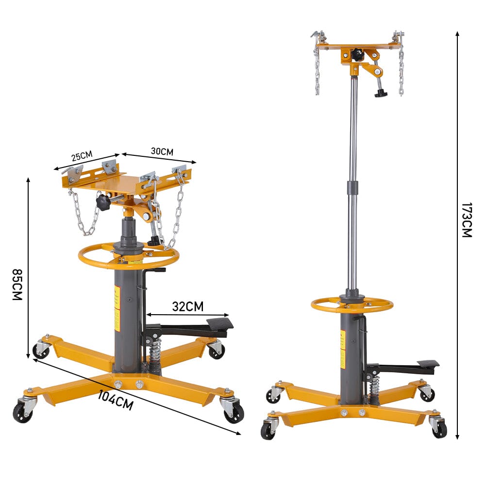 2 Stage 0.5 Ton Hydraulic Transmission Jack Cranes Living and Home