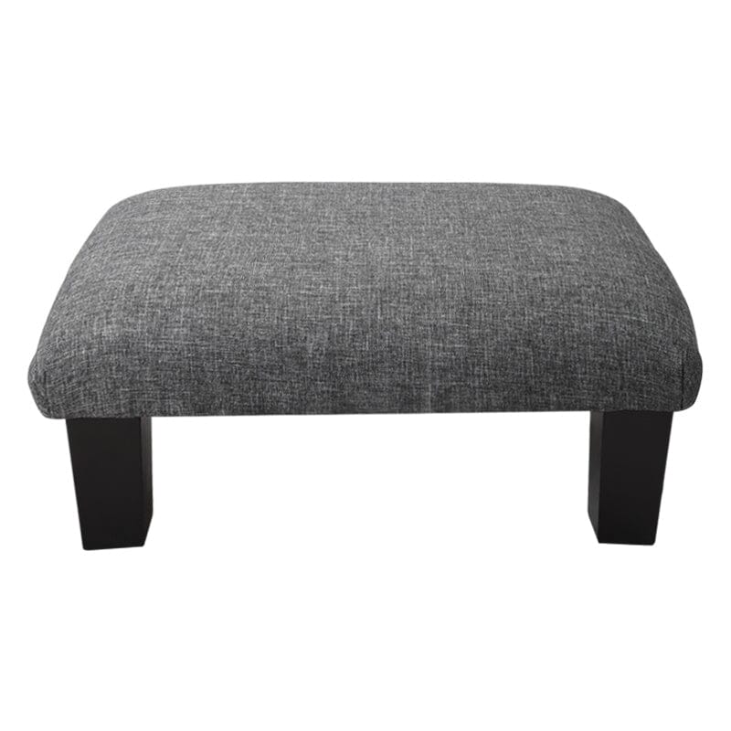 Non-Slip Linen Cotton Beige Footstool Living and Home