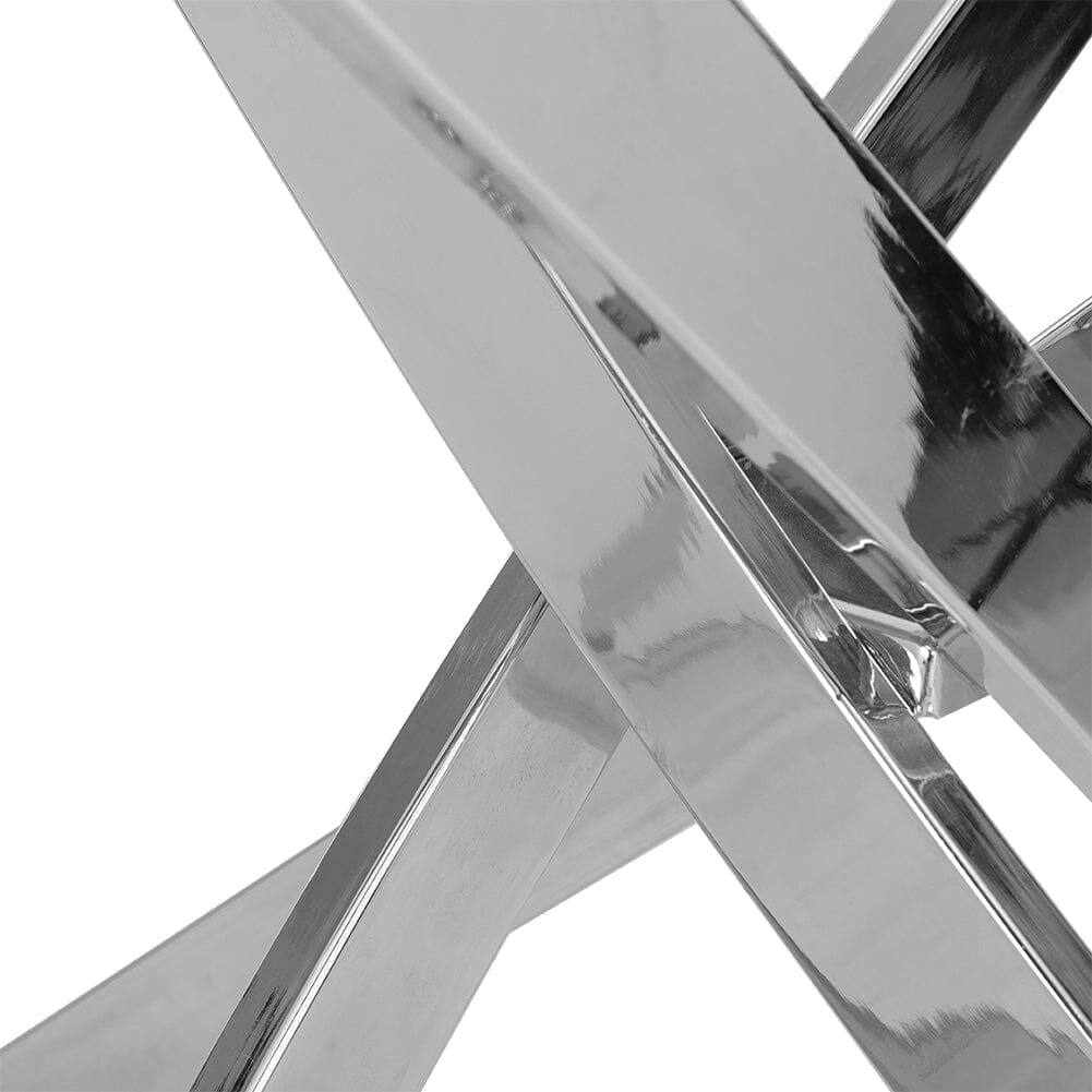 90cm Round Dining Table Tempered Glass Coffee Table Dining Tables Living and Home