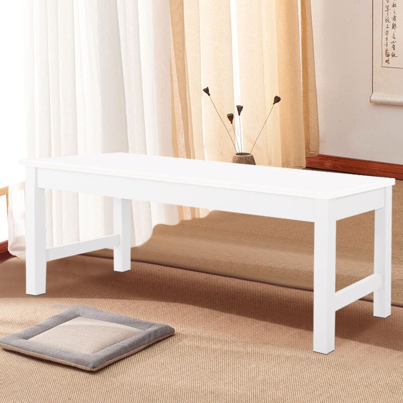 Pine Bench All White Living and Home