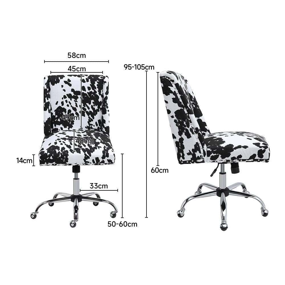 Milk Cow Print Swivel Office Chair Home Office Chairs Living and Home
