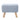Linen Upholstered Rectangular Footstool with Wooden Legs Living and Home