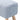 Linen Upholstered Rectangular Footstool with Wooden Legs Living and Home