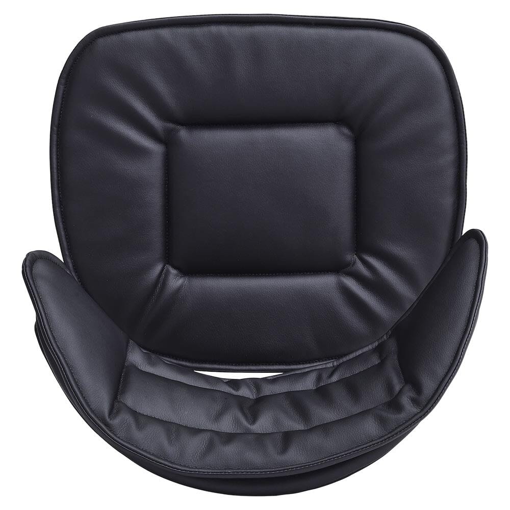 Stylish Black Adjustable Bar Stool with Cloud-Shaped PU Upholstery Living and Home
