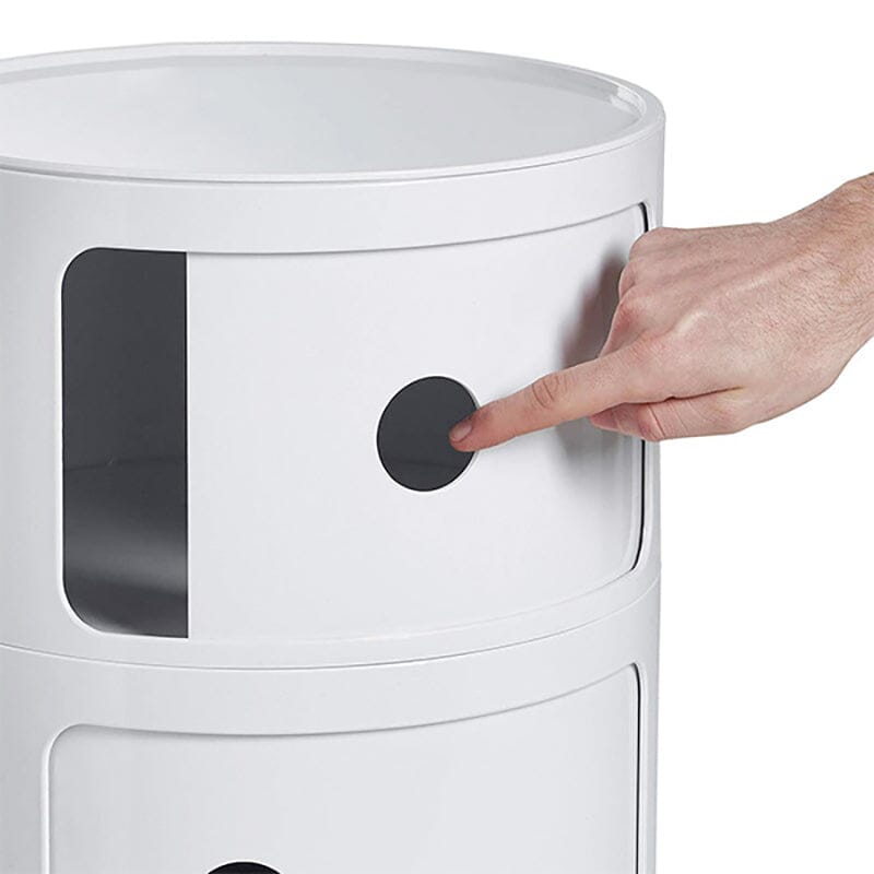 Componibili Round Storage Unit with 2 Drawers Storage Drawers Living and Home