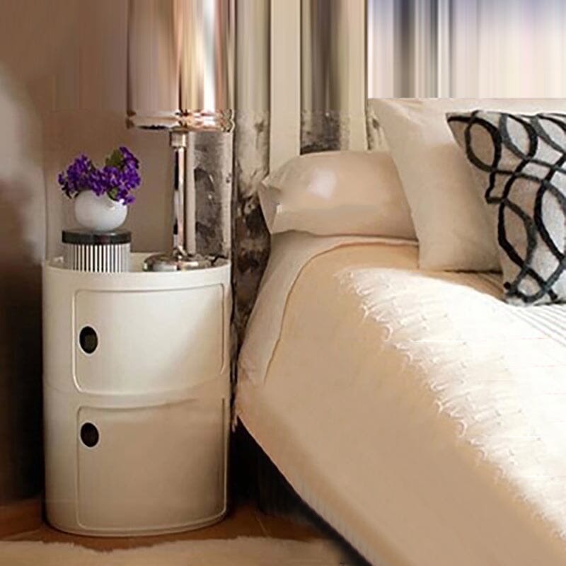 Componibili Round Storage Unit with 2 Drawers Storage Drawers Living and Home