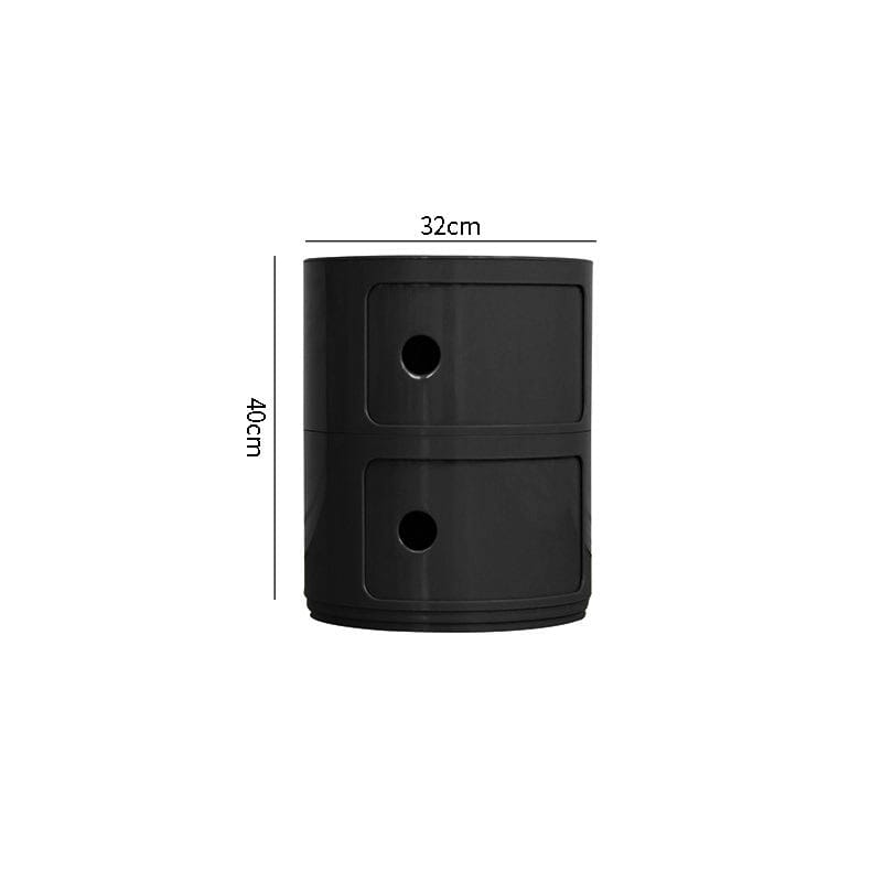 Componibili Round Storage Unit with 2 Drawers Storage Drawers Living and Home