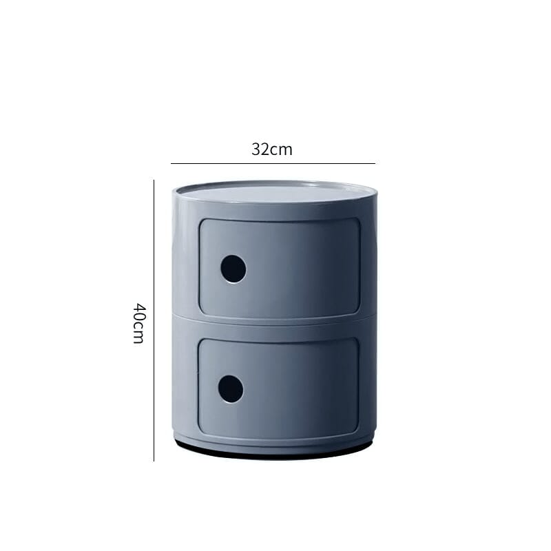 Componibili Round Storage Unit with 2 Drawers Storage Drawers Living and Home