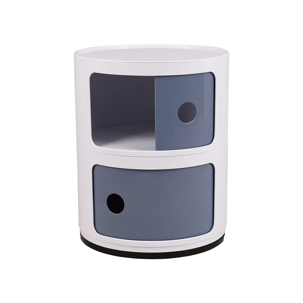 Componibili Round Storage Unit with 2 Drawers Storage Drawers Living and Home