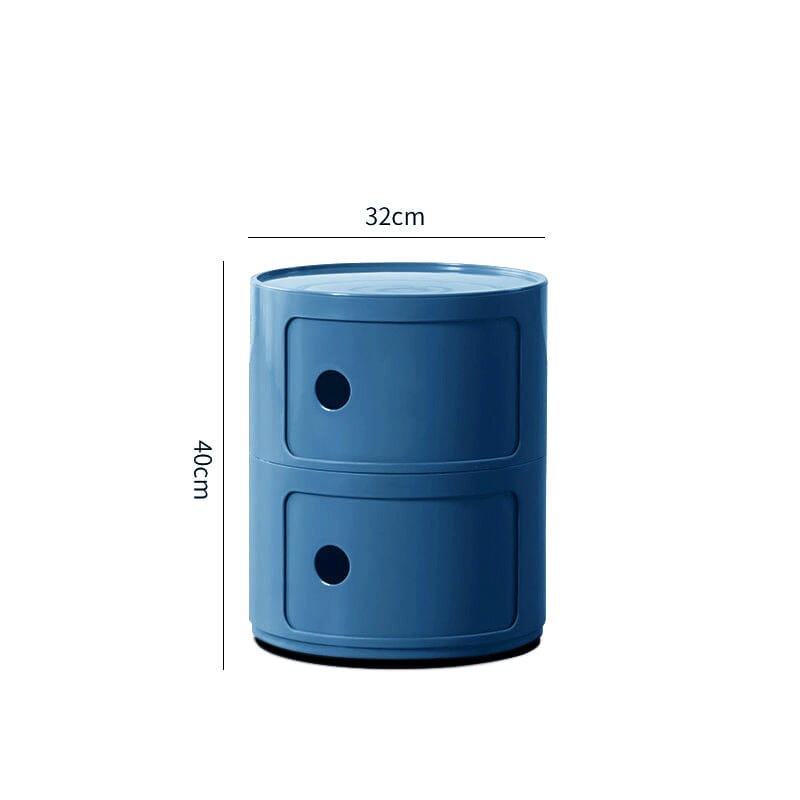 Componibili Round Storage Unit with 2 Drawers Storage Drawers Living and Home