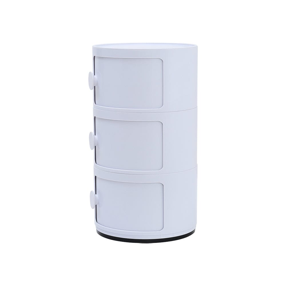 Componibili Round Storage Unit with 3 Elements Storage Drawers Living and Home
