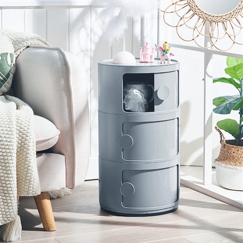 Componibili Round Storage Unit with 3 Elements Storage Drawers Living and Home