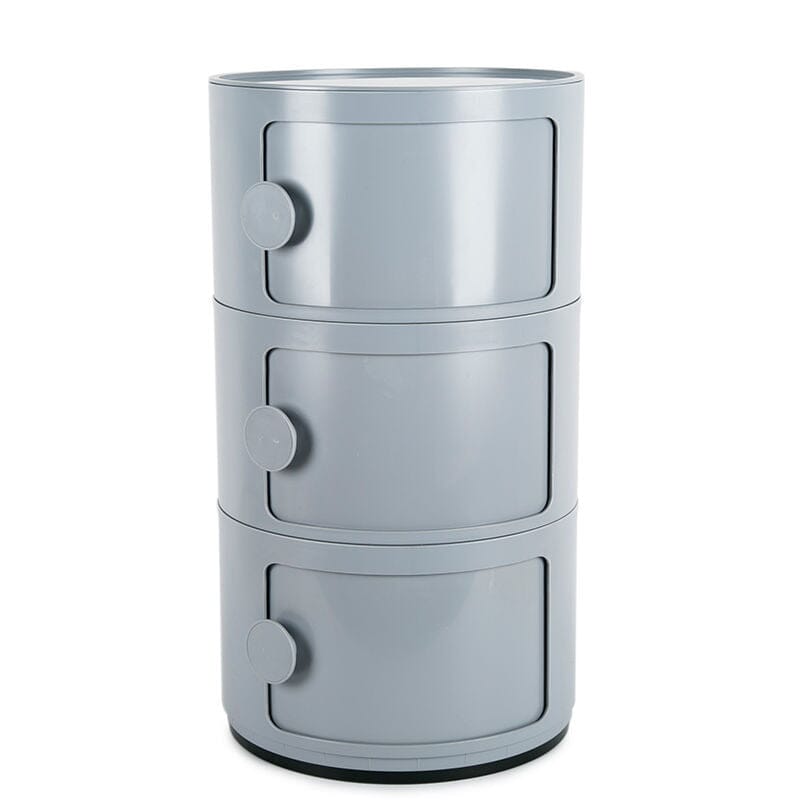 Componibili Round Storage Unit with 3 Elements Storage Drawers Living and Home