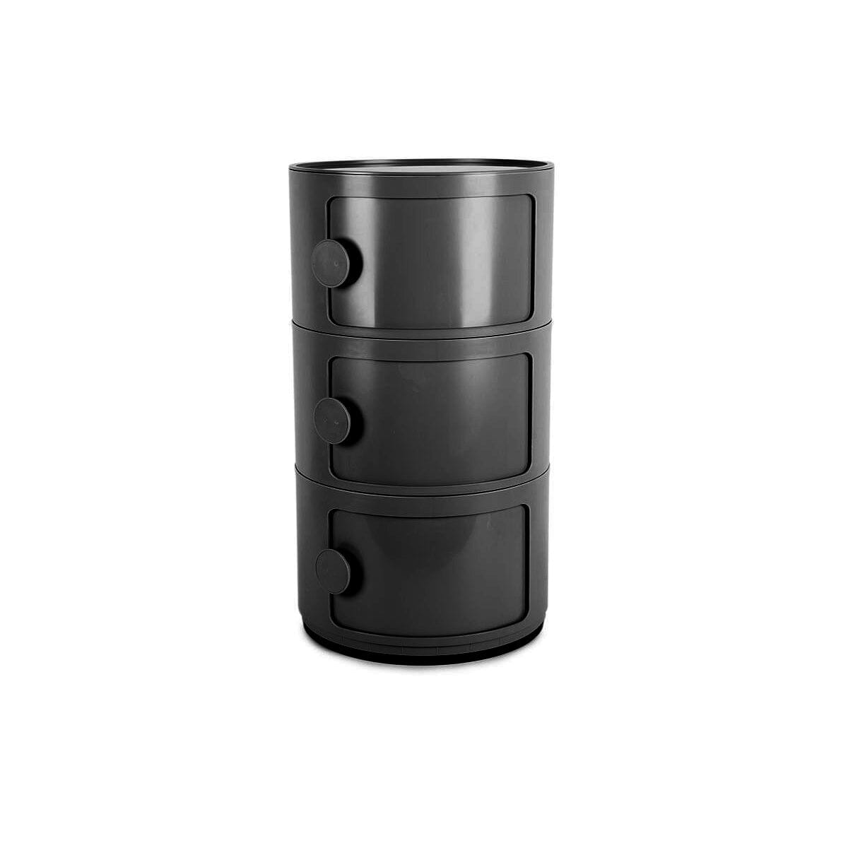 Componibili Round Storage Unit with 3 Elements Storage Drawers Living and Home