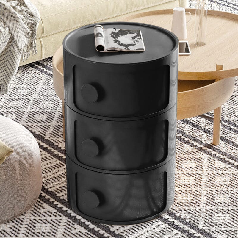 Componibili Round Storage Unit with 3 Elements Storage Drawers Living and Home