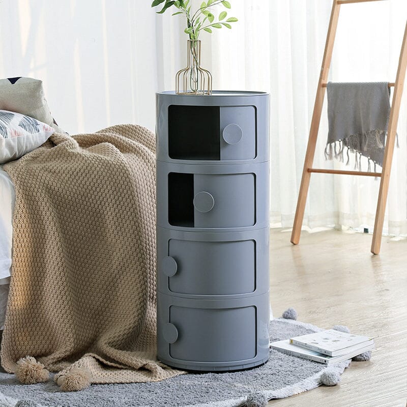 2ft H Round 4 Tier Drawer Storage Unit Organizer Storage Drawers Living and Home