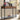 2 Drawers Console Table Storage Stand with Glass Shelf Console Tables Living and Home