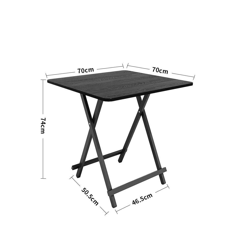 White Wooden Folding Dining Table with Metal Legs Dining Tables Living and Home