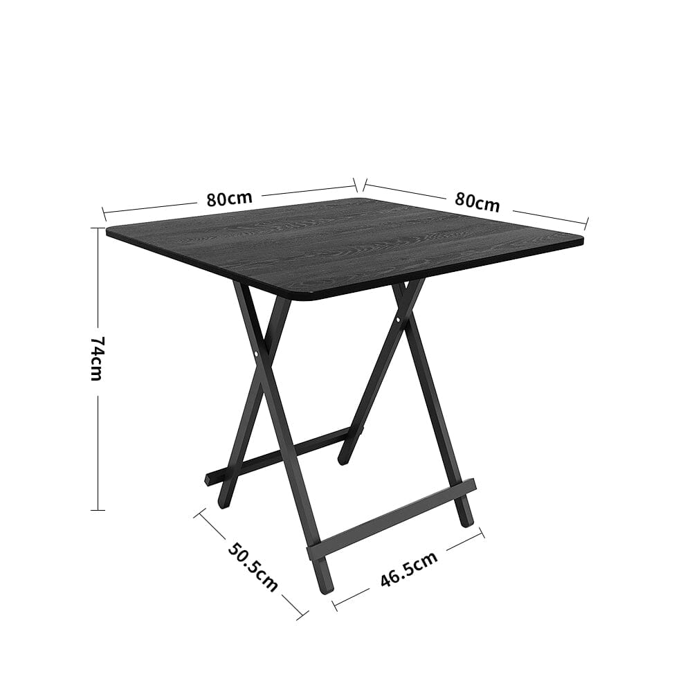 White Wooden Folding Dining Table with Metal Legs Dining Tables Living and Home