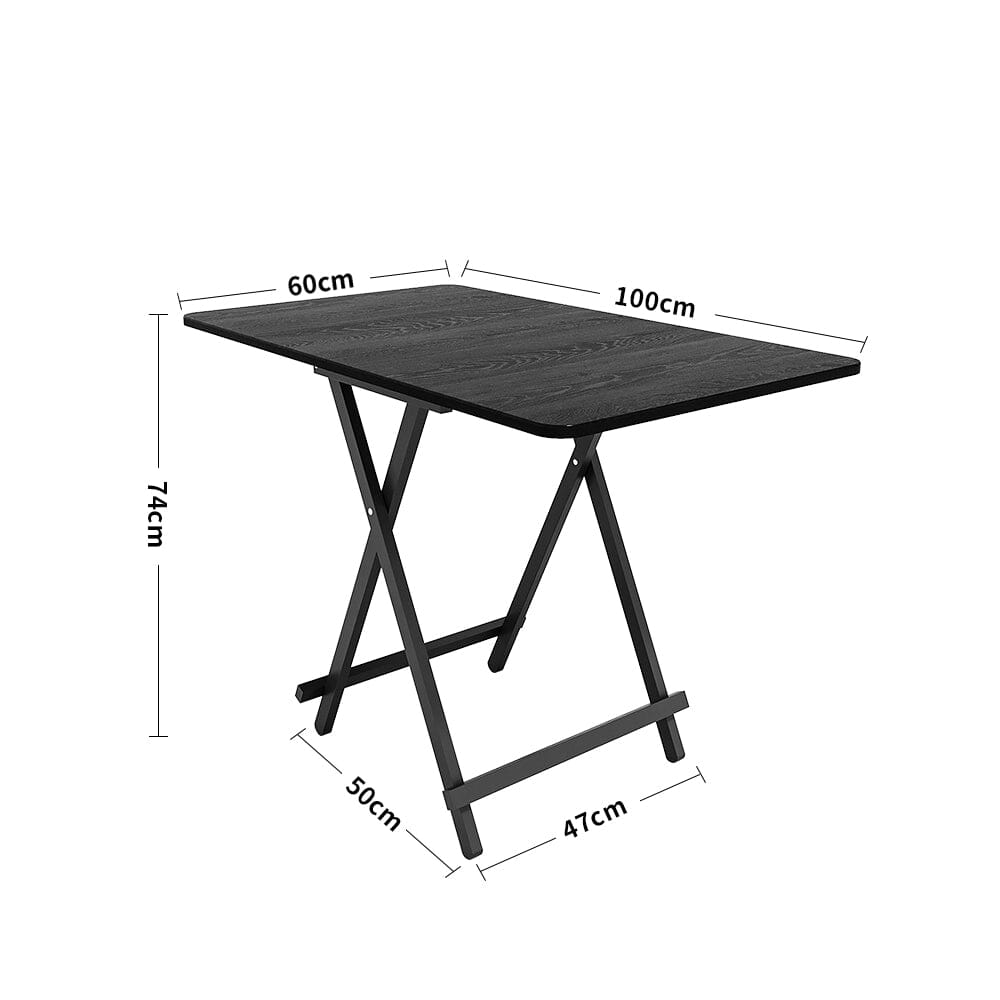 White Wooden Folding Dining Table with Metal Legs Dining Tables Living and Home