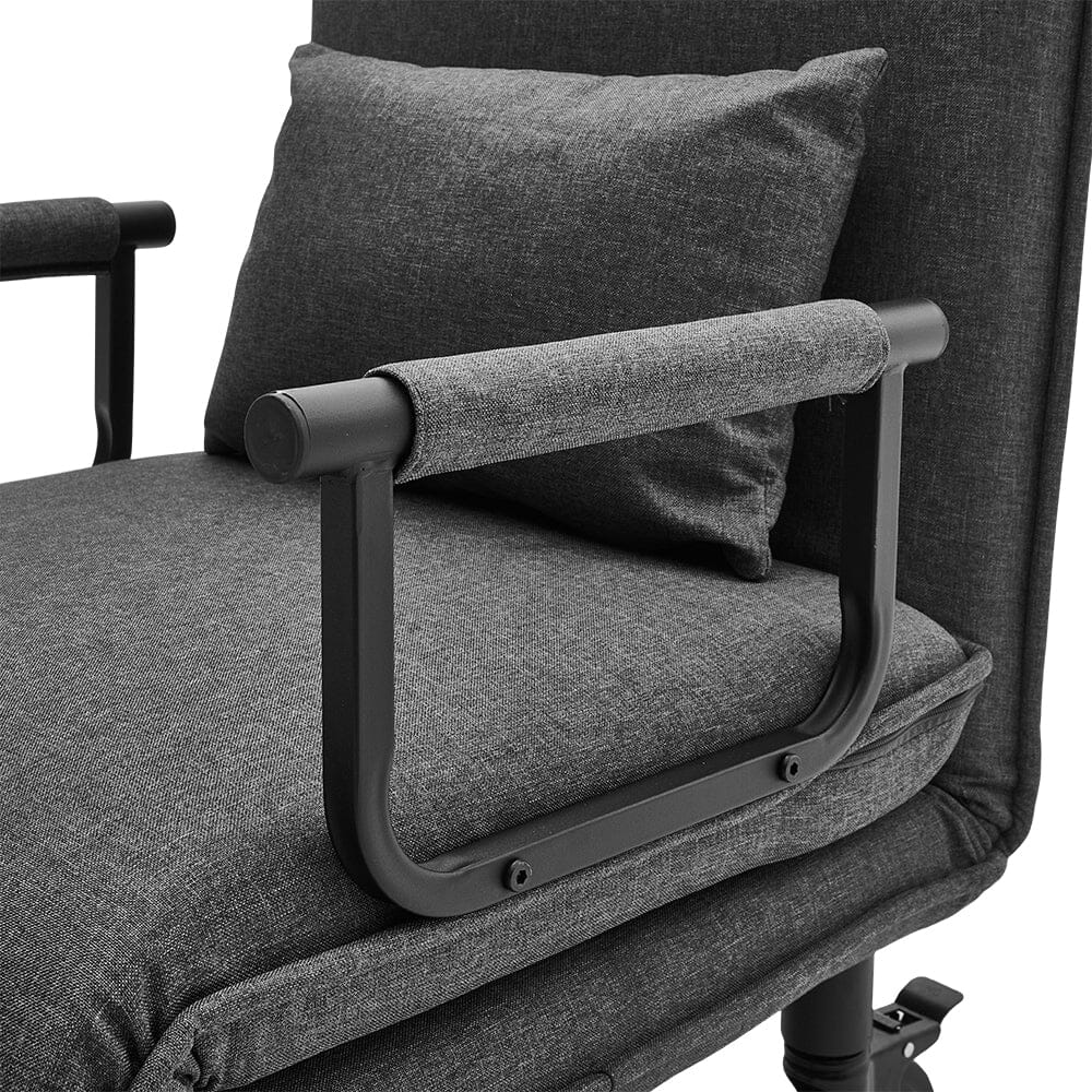 Upholstered Single Sleeper Chair Convertible Sofa Bed with Metal Legs Recliners Living and Home
