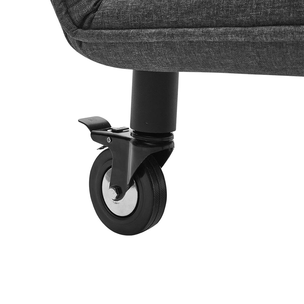 Upholstered Single Sleeper Chair Convertible Sofa Bed with Metal Legs Recliners Living and Home
