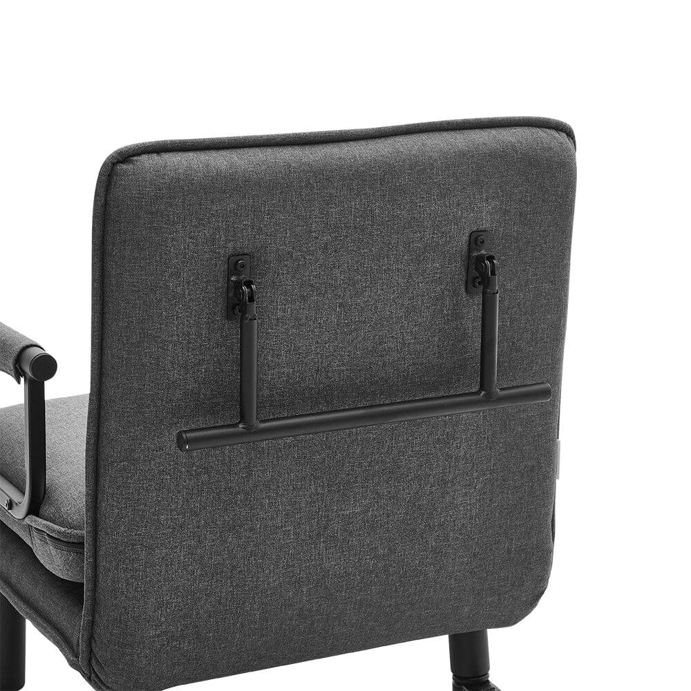 Upholstered Single Sleeper Chair Convertible Sofa Bed with Metal Legs Recliners Living and Home