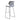 Modern Gray Plastic Bar Stools with Black Painted Legs, Set of Two Living and Home