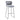 Modern Gray Plastic Bar Stools with Black Painted Legs, Set of Two Living and Home