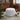 Round Shape Teddy Fabric Footstool Living and Home