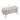 Modern White Upholstered Accent Bench with Stainless Steel Legs Benches Living and Home
