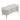 Modern White Upholstered Accent Bench with Stainless Steel Legs Benches Living and Home