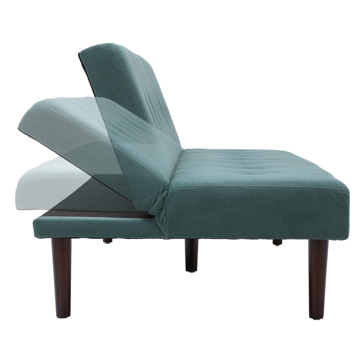 172cm Green Sofa Bed Contemporary Convertible Upholstered Sofa Beds Living and Home