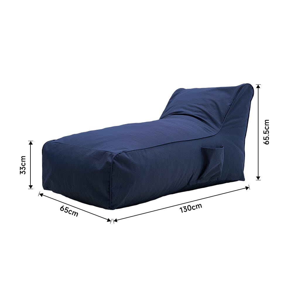 130cm W Bean Bag Bed Comfy Floor Lounger Bean Bag Chairs Living and Home