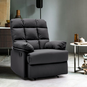Faux Leather Upholstered Recliner Armchair