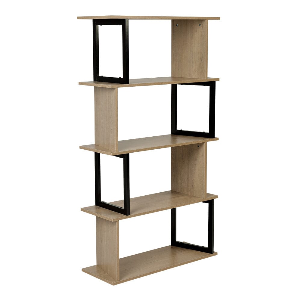 4-Tier Creative Wooden Bookshelf Living and Home