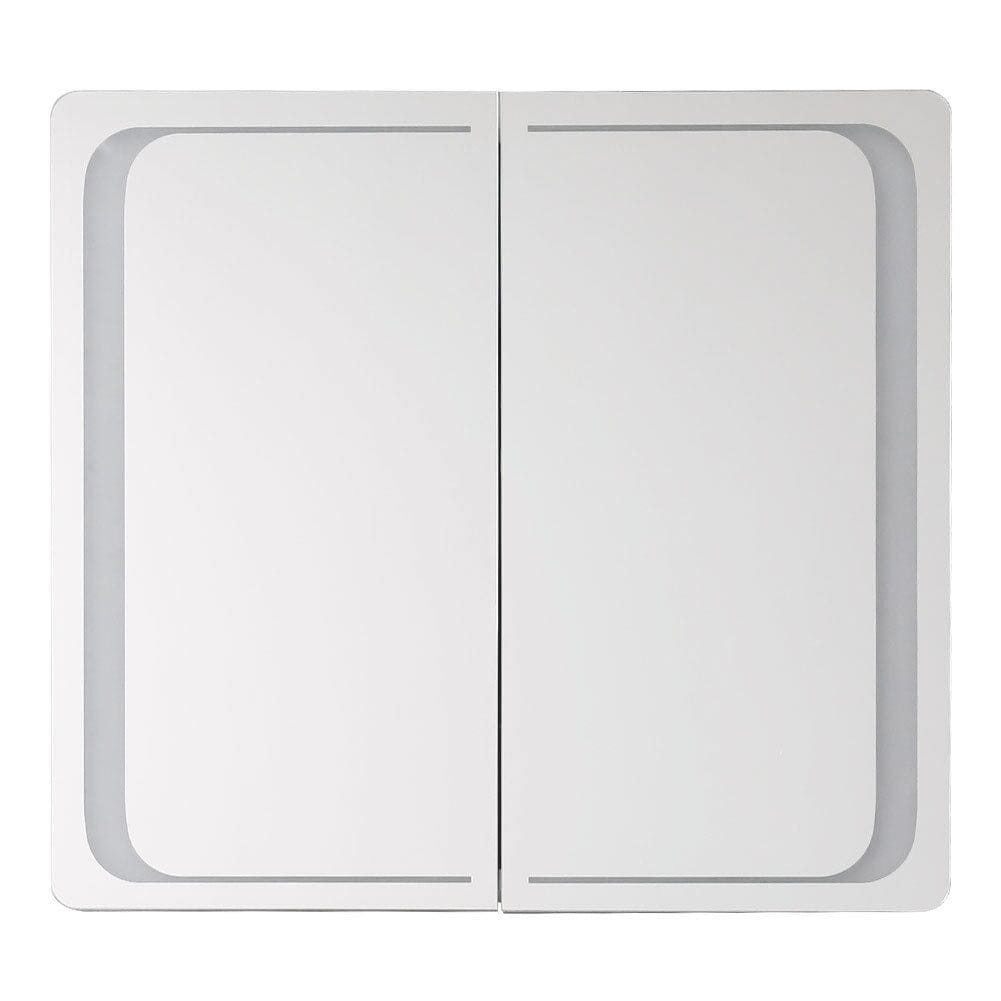 Double Door LED Bathroom Mirror Cabinet with Bluetooth Bathroom Mirror Cabinets Living and Home
