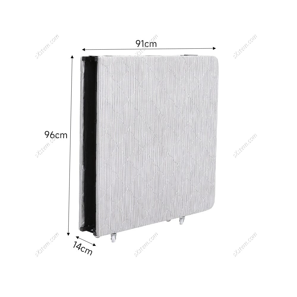 Metal Bifold Folding Bed With Wheels Living and Home