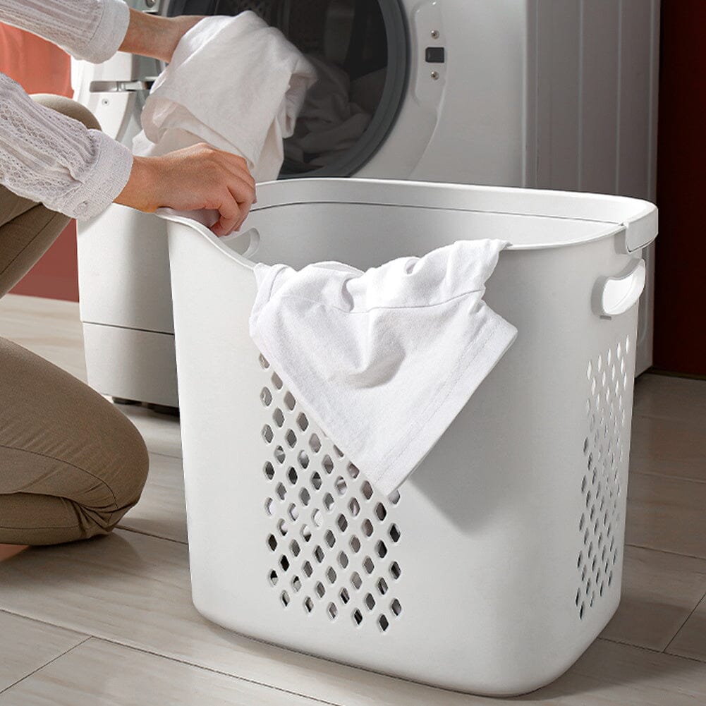 2/3-Tier Bathroom Plastic Storage Trolley Laundry Basket Laundry Baskets Living and Home