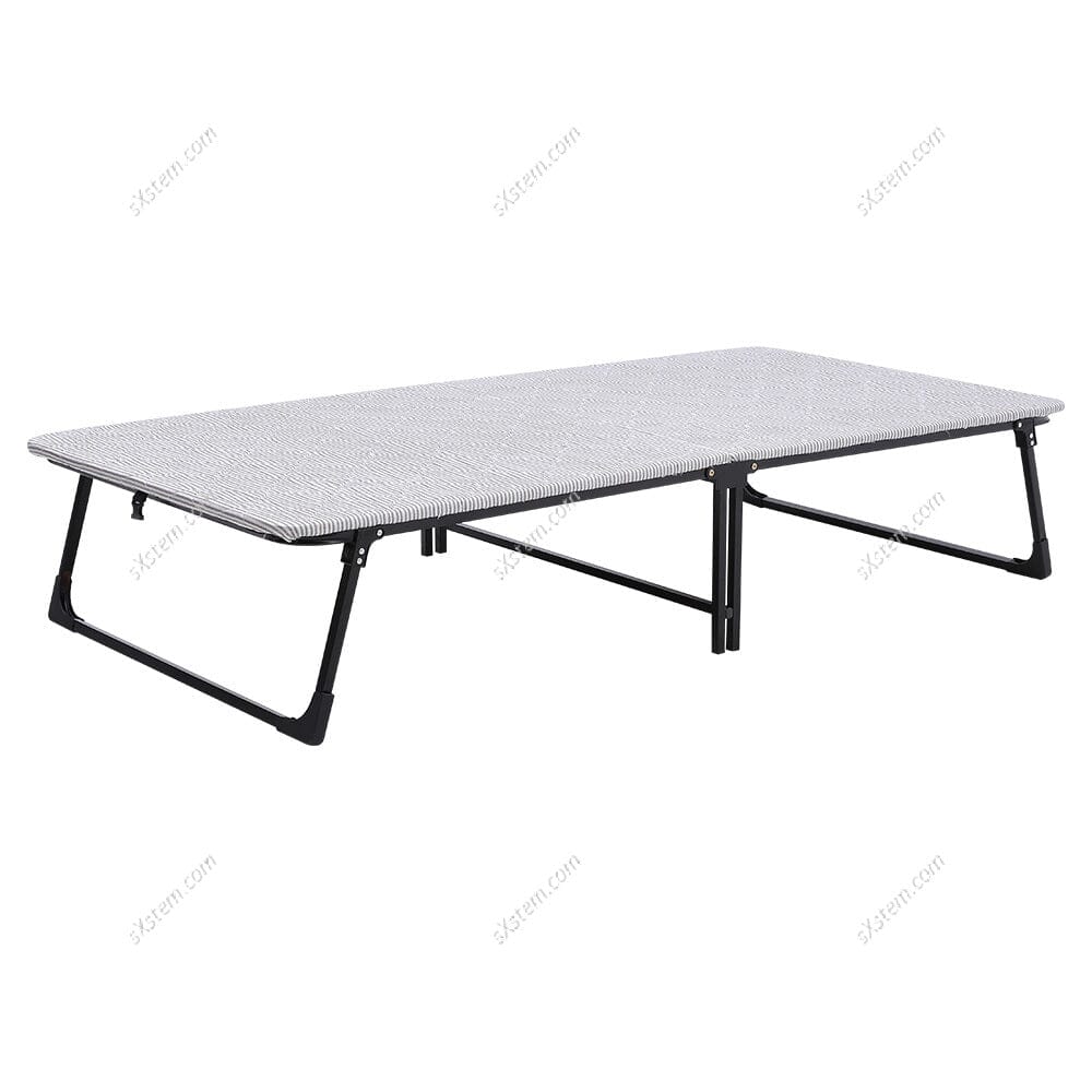 Metal Bifold Folding Bed With Wheels Living and Home