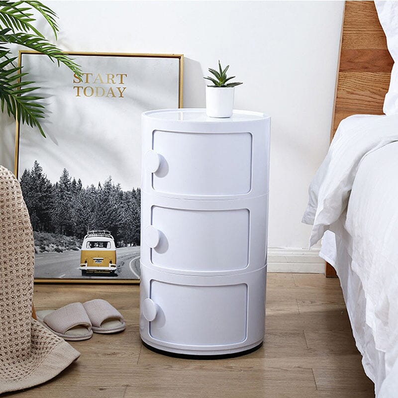 Componibili Round Storage Unit with 3 Elements Storage Drawers Living and Home